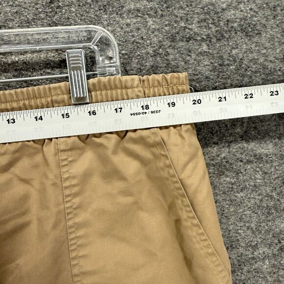 Joan Harper Shorts Women 18 Plus Beige High Rise Chino Pull On Elastic Waist - Picture 3 of 9